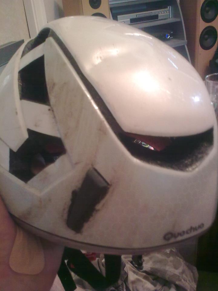 Helmet damage